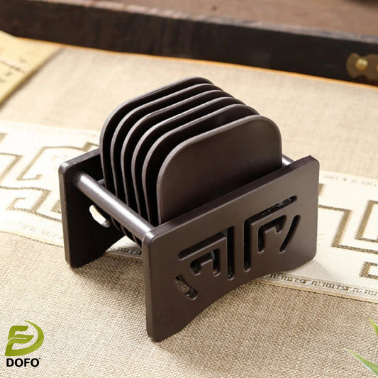 Bakelite Square Coaster and Hollow Storage Rack(chinese tea set)