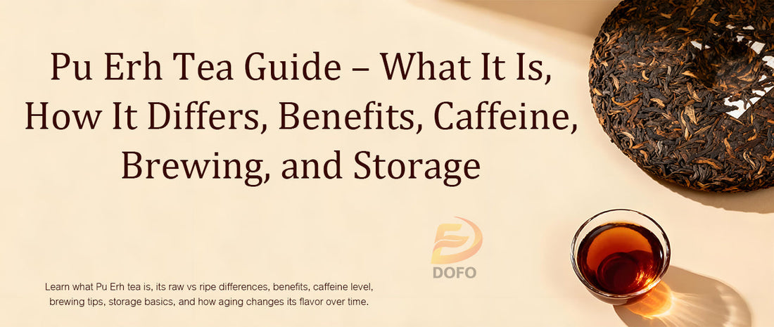 Pu Erh Tea Guide – What It Is, How It Differs, Benefits, Caffeine, Brewing, and Storage