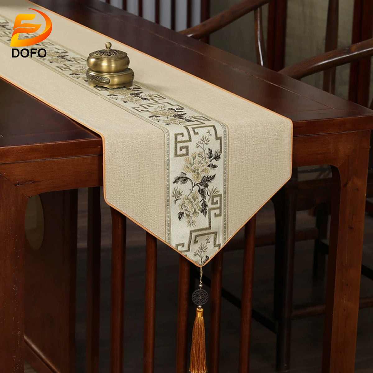 New Chinese Zen Table Runner (Chinese Tea Set)