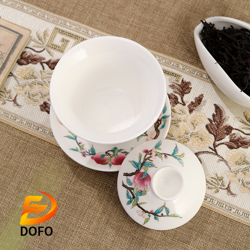 Sancai Hover Tea Cover Bowl tea set-2