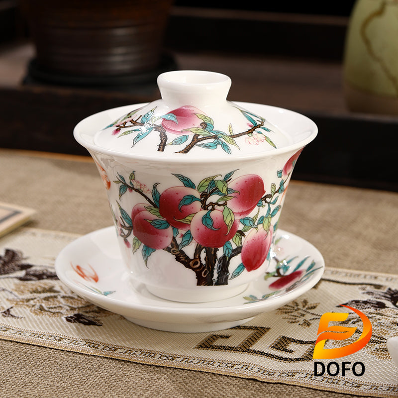 Sancai Hover Tea Cover Bowl tea set-3