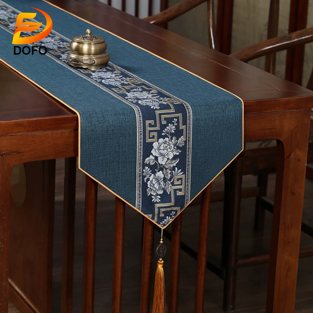 New Chinese Zen Table Runner (Chinese Tea Set)