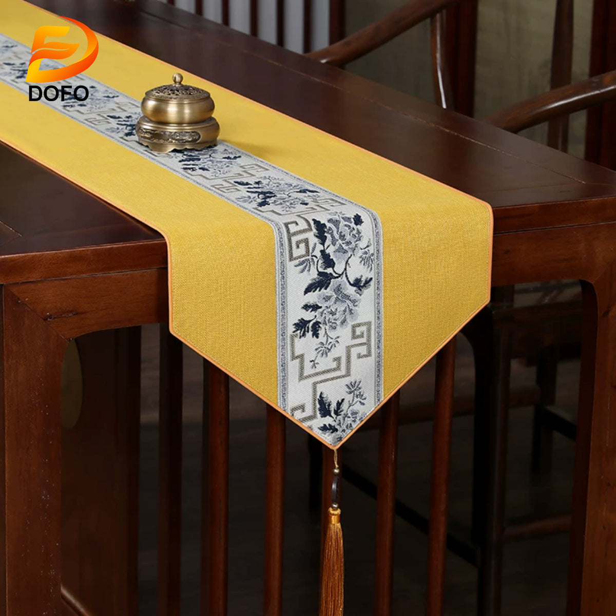 New Chinese Zen Table Runner (Chinese Tea Set)