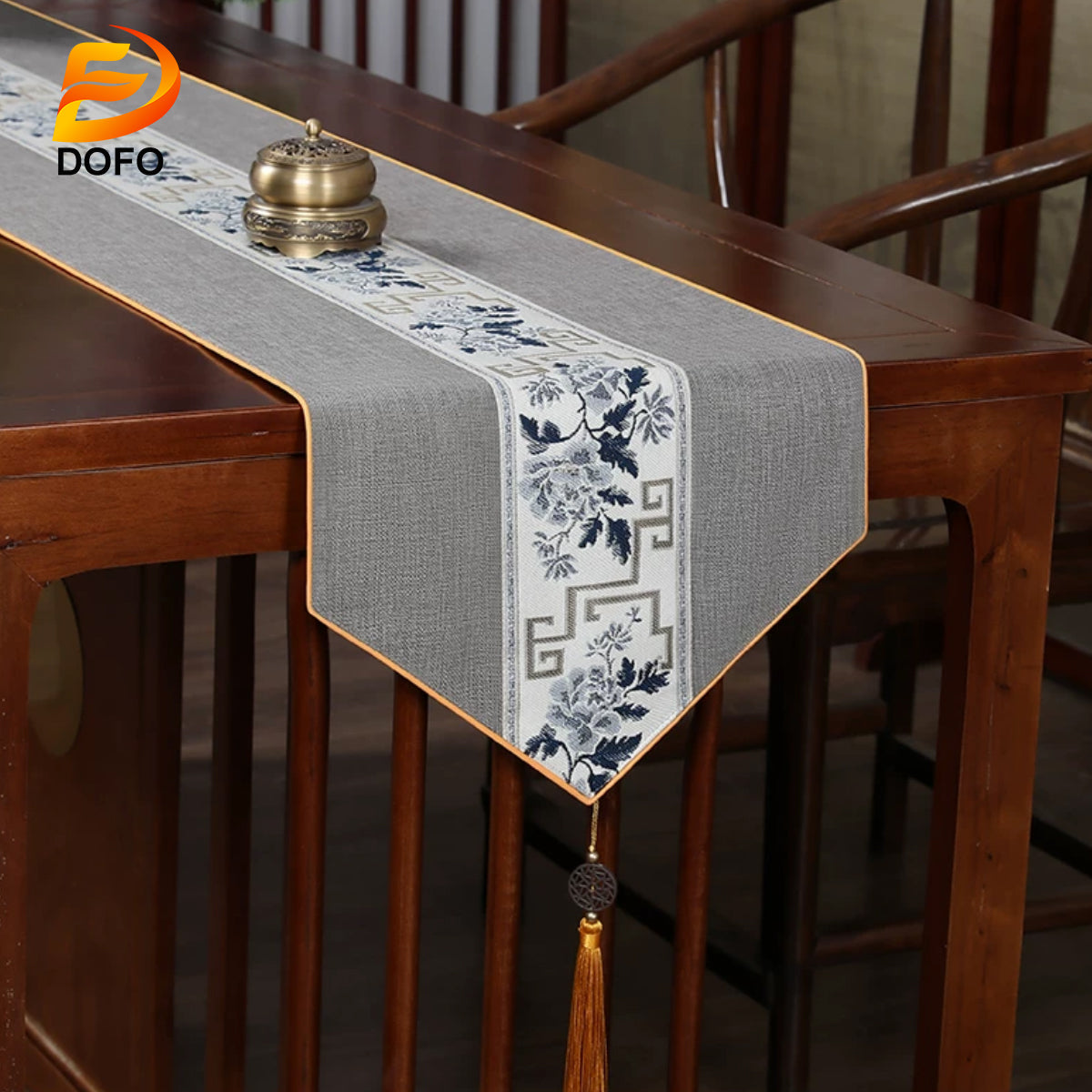 New Chinese Zen Table Runner (Chinese Tea Set)