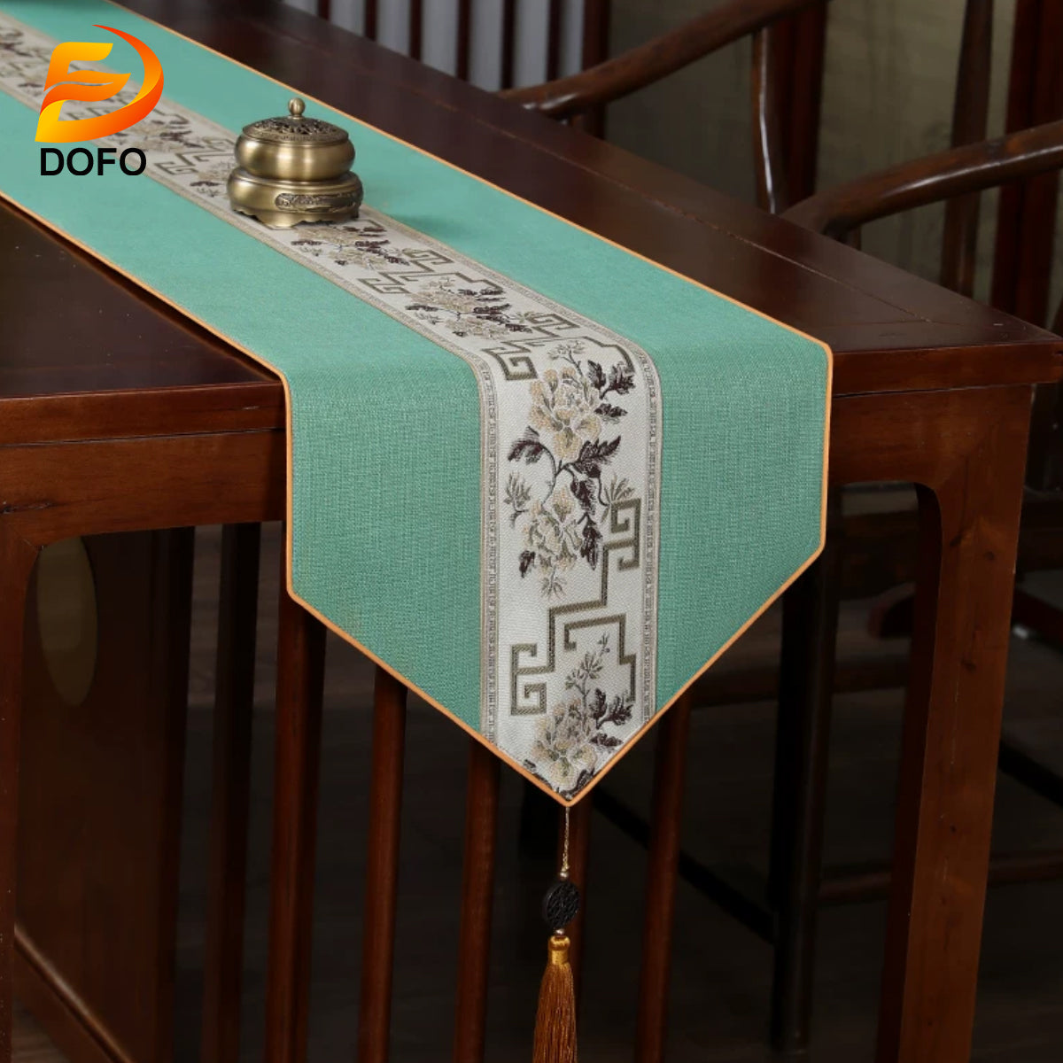 New Chinese Zen Table Runner (Chinese Tea Set)