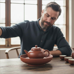 Bowl-shaped Teapot Mat With Inner Pad