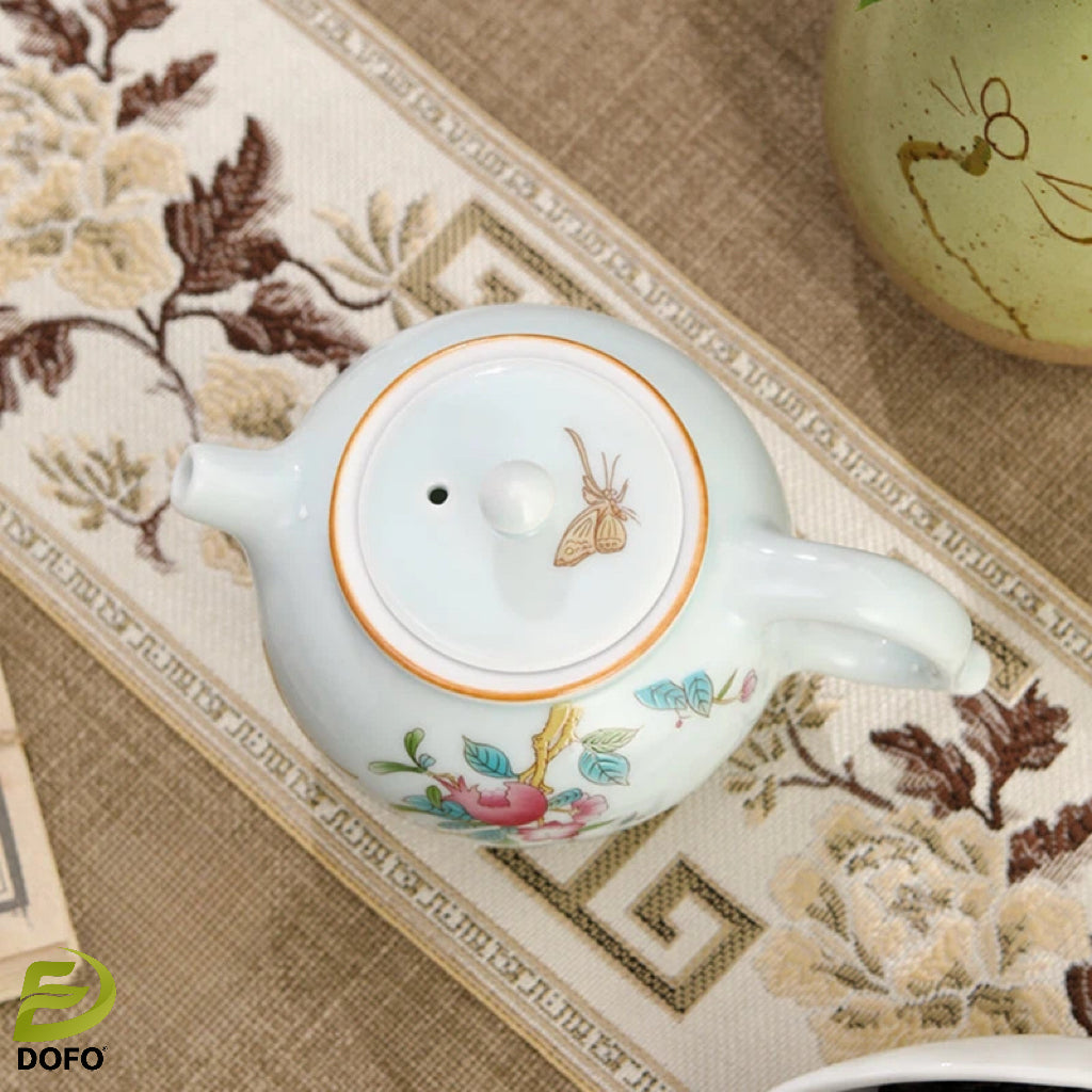 Celadon wishful teapot tea set-2