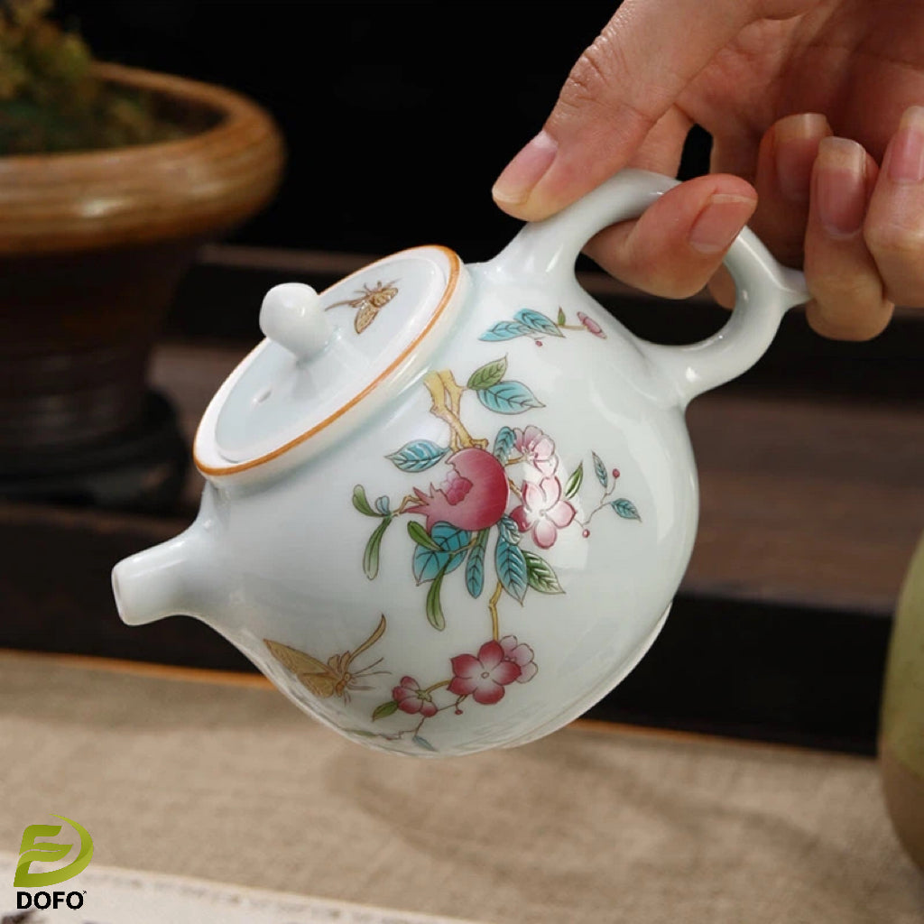 Celadon wishful teapot tea set-2