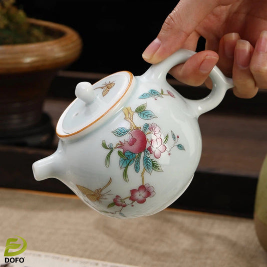 Celadon wishful teapot tea set-2