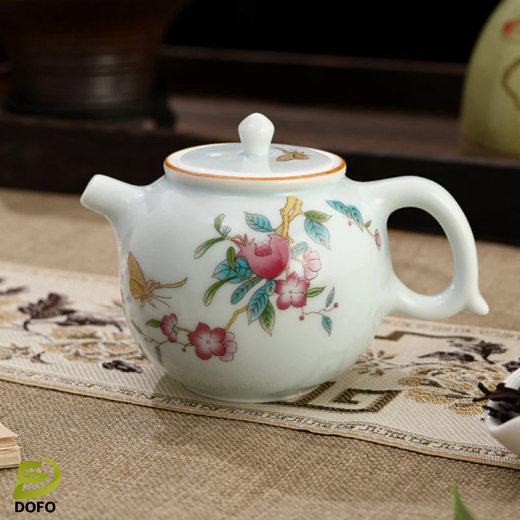 Celadon wishful teapot tea set-2
