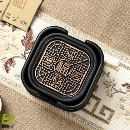 Bakelite Five Fortune Square Coaster Set (Chinese Tea Set)