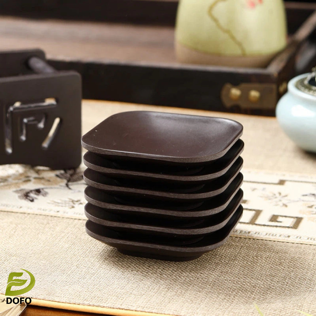 Bakelite Square Coaster and Hollow Storage Rack(chinese tea set)