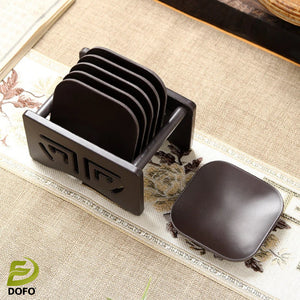 Bakelite Square Coaster and Hollow Storage Rack(chinese tea set)