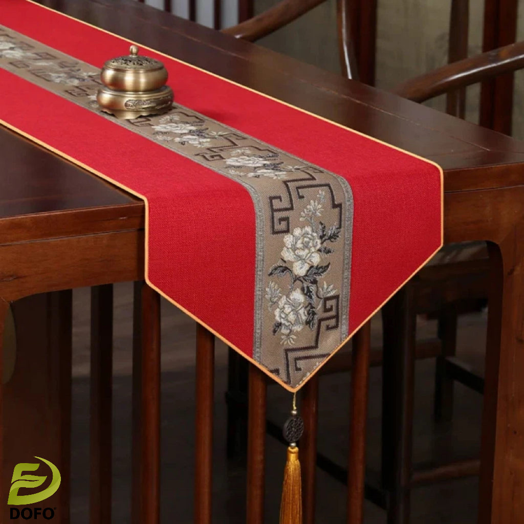 New Chinese Zen Table Runner (Chinese Tea Set)