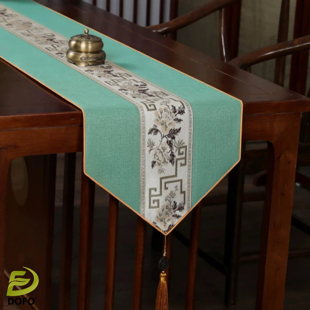 New Chinese Zen Table Runner (Chinese Tea Set)