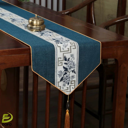 New Chinese Zen Table Runner (Chinese Tea Set)