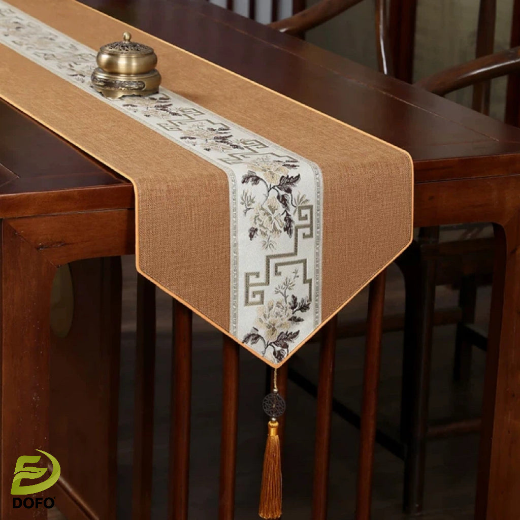 New Chinese Zen Table Runner (Chinese Tea Set)
