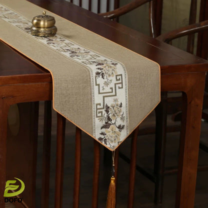 New Chinese Zen Table Runner (Chinese Tea Set)