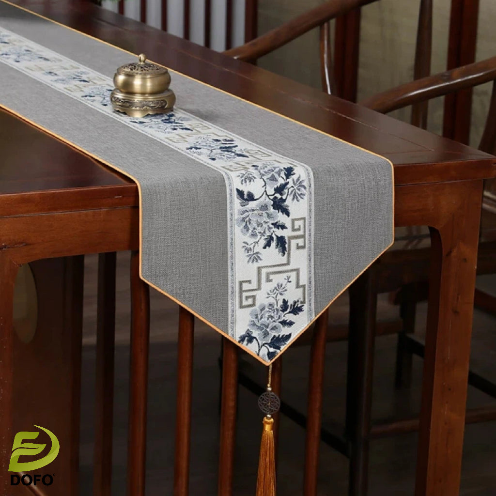 New Chinese Zen Table Runner (Chinese Tea Set)