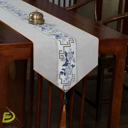 New Chinese Zen Table Runner (Chinese Tea Set)