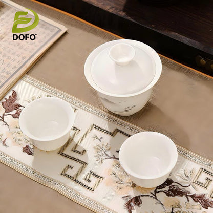 Old Man Fishing Gaiwan Travel Tea Set（chinese tea set）2