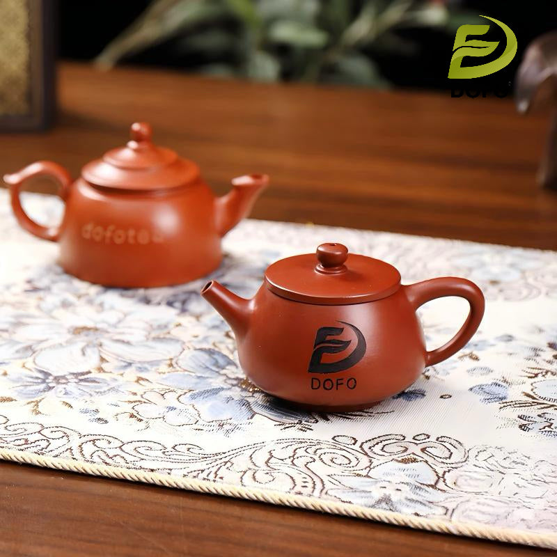 Personalized Chaozhou Zisha Teapot - Custom Engraved Gongfu Tea