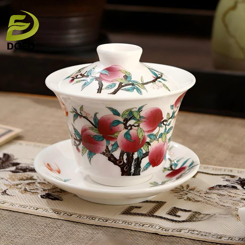 Sancai Hover Tea Cover Bowl(Chinese Tea4