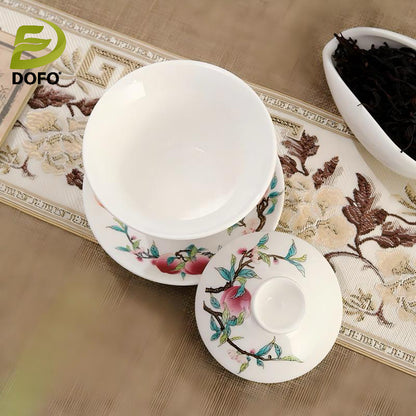 Sancai Hover Tea Cover Bowl(Chinese Tea7