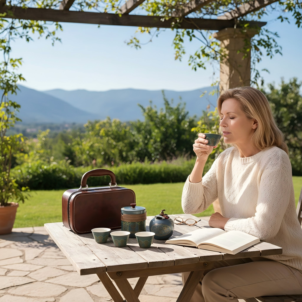 Western Regions Style Ceramic Travel Set