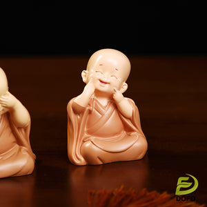 Zen Monk Tea Companion Figurine Set 3-pack(Chinese Tea Set)
