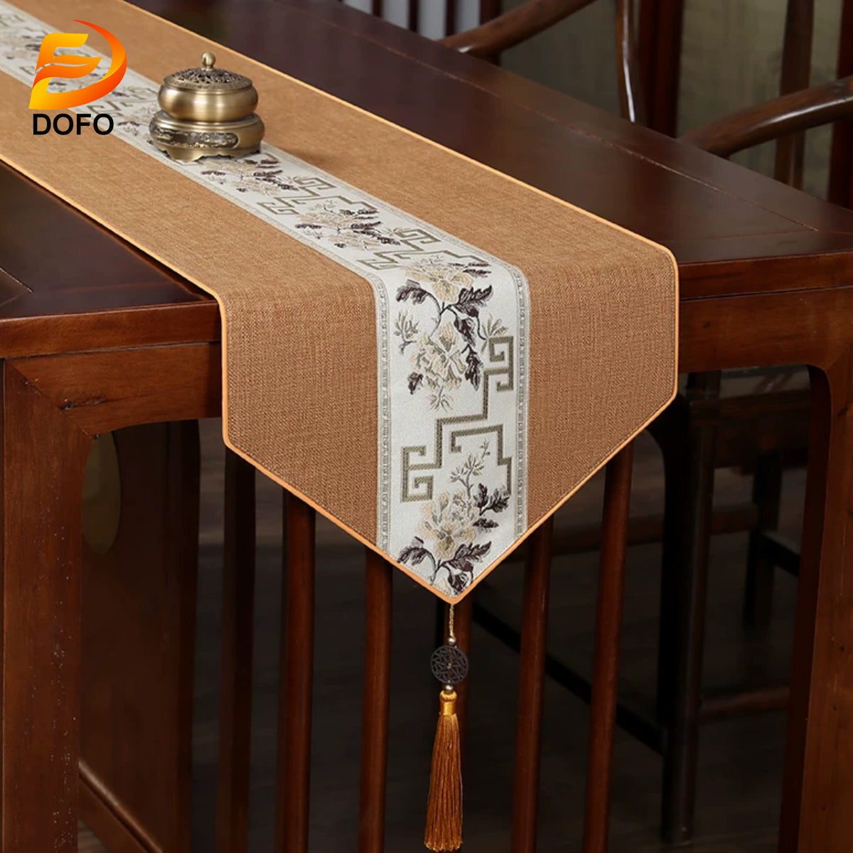 New Chinese Zen Table Runner (Chinese Tea Set)